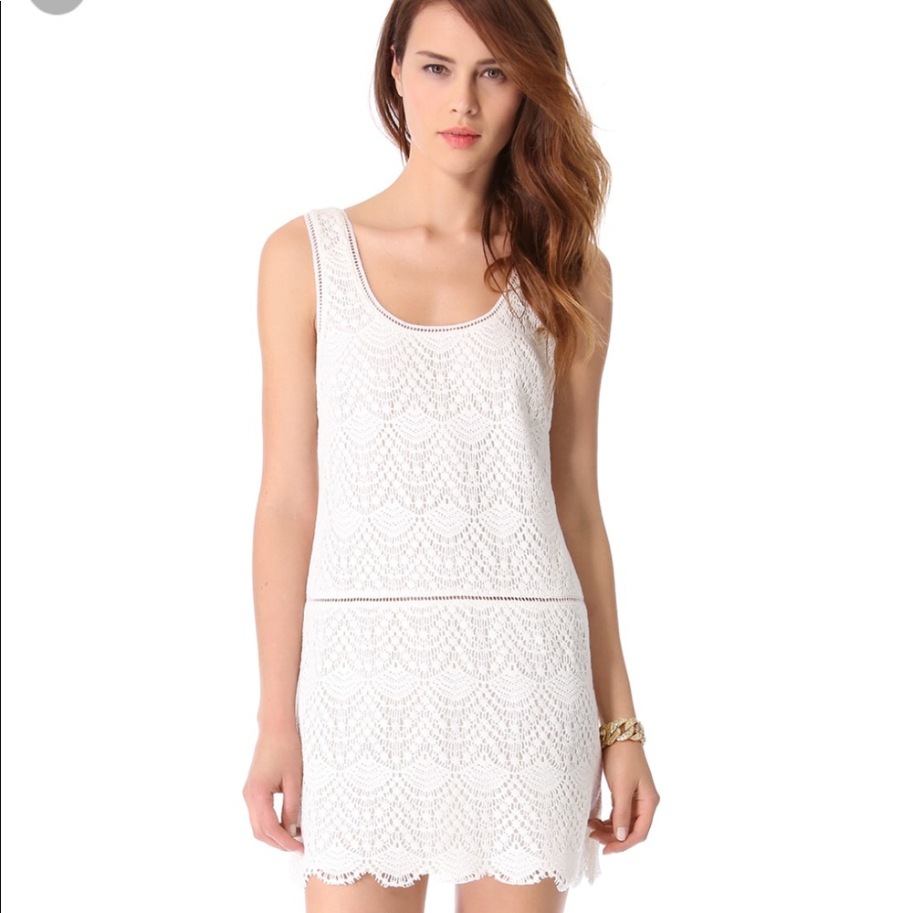 New Juicy Couture Sleeveless White Lace Dress